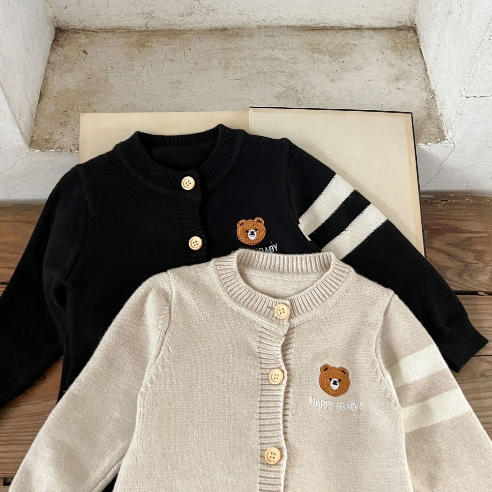 CHINY | 針織刺繡熊連身毛衣🐻-細節圖3