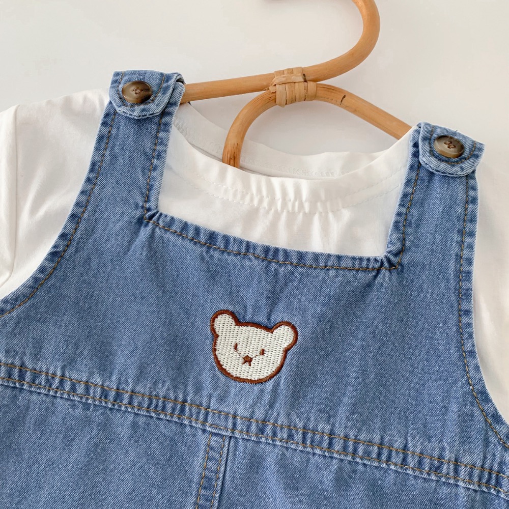 CHINY | 牛仔小熊吊帶套裝🐻-細節圖3