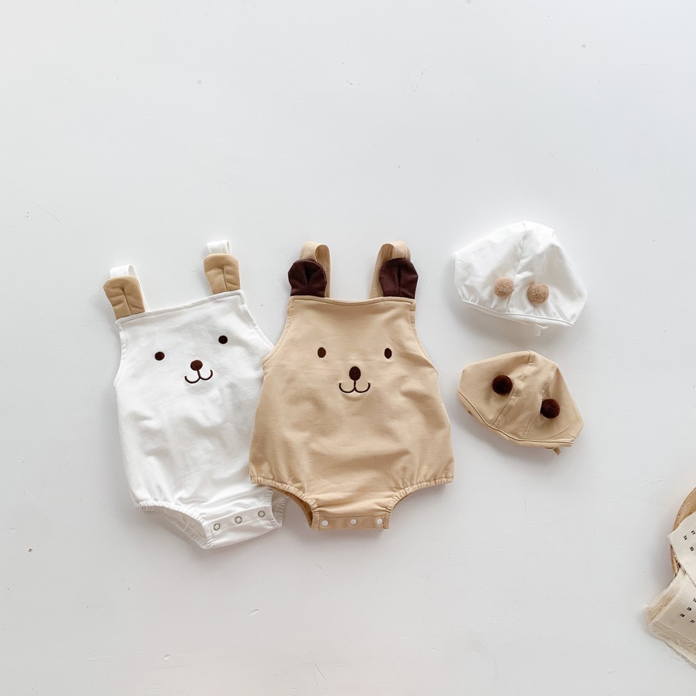 CHINY | 寶寶熊背帶包屁衣(附帽子)🐻-細節圖10