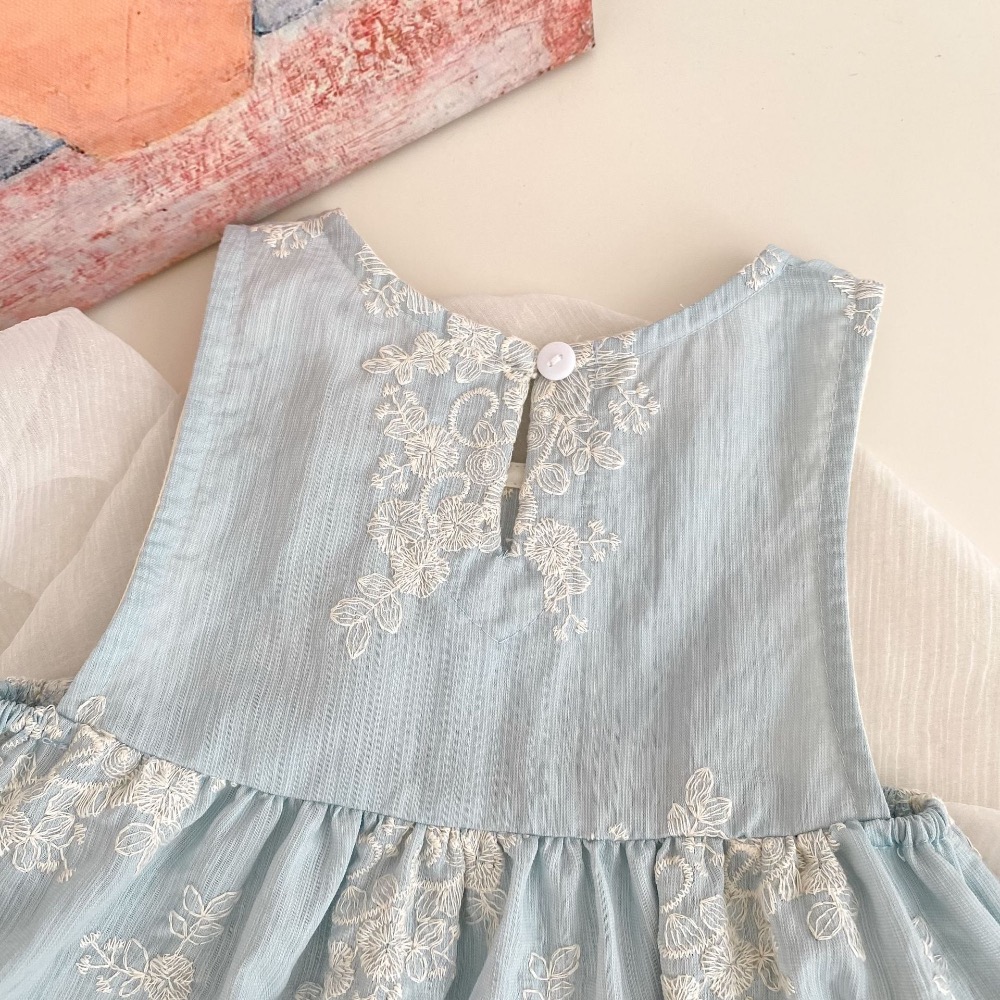 CHINY | 刺繡外搭裙+包屁衣🩵-細節圖5