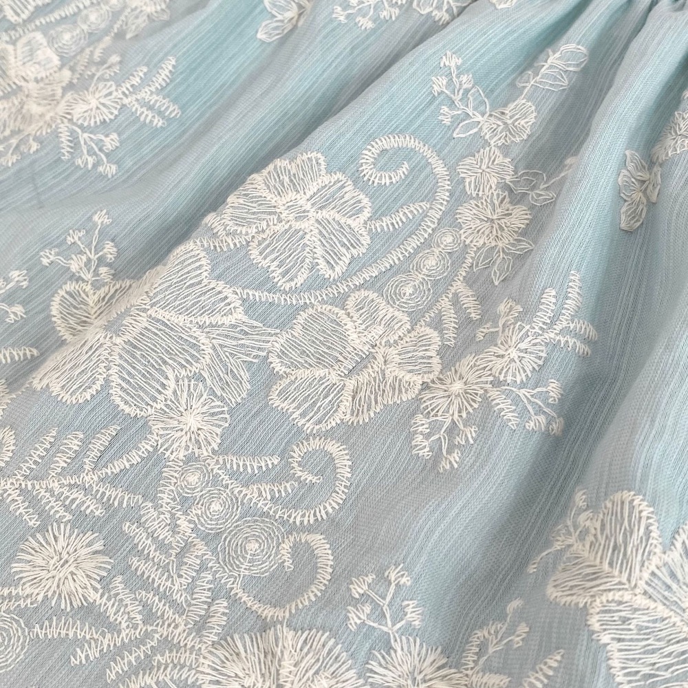 CHINY | 刺繡外搭裙+包屁衣🩵-細節圖7
