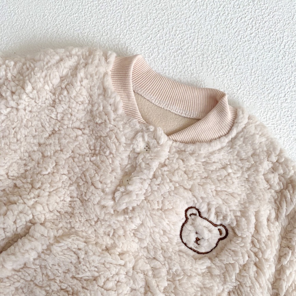 CHINY | 小熊厚絨包屁衣(附帽子)🐻-細節圖2