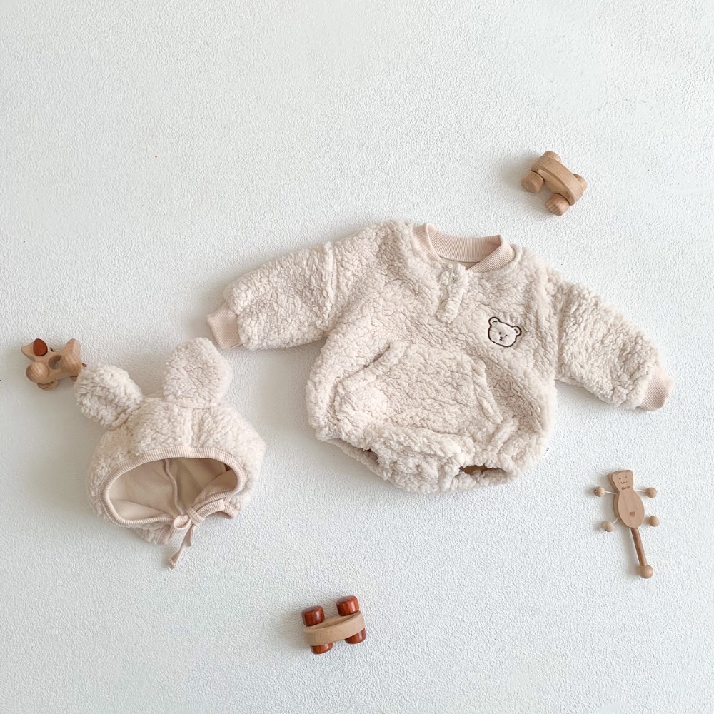 CHINY | 小熊厚絨包屁衣(附帽子)🐻-細節圖9