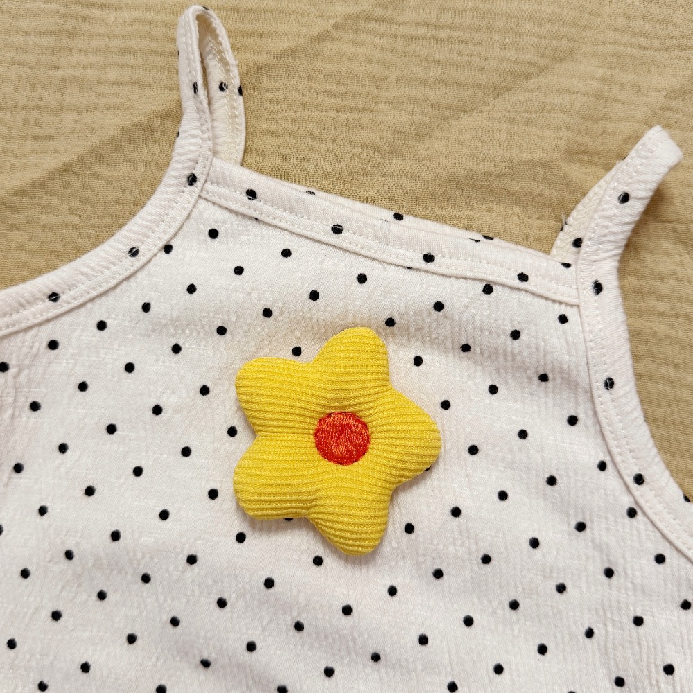 CHINY | 小花圓點吊帶包屁衣🌼-細節圖2