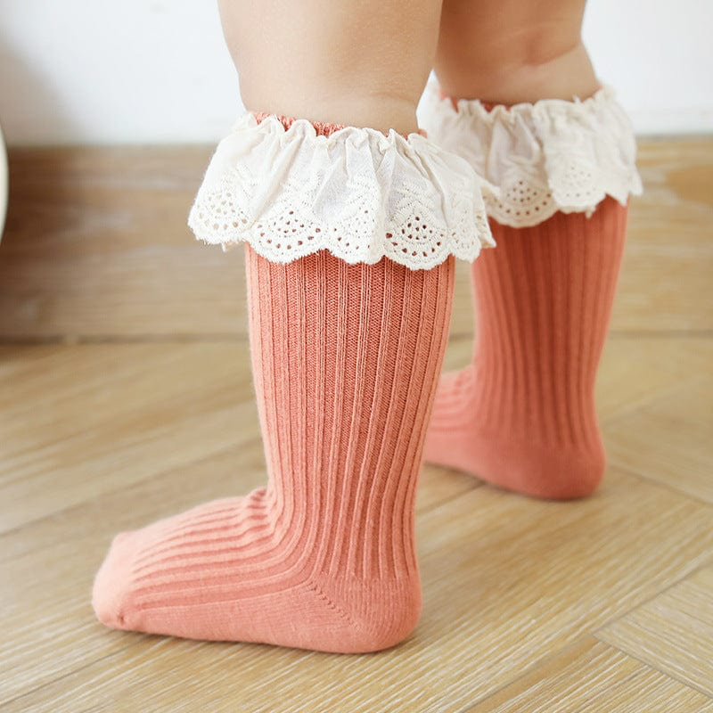 CHINY | 蕾絲花邊中筒防滑襪🧦-細節圖2