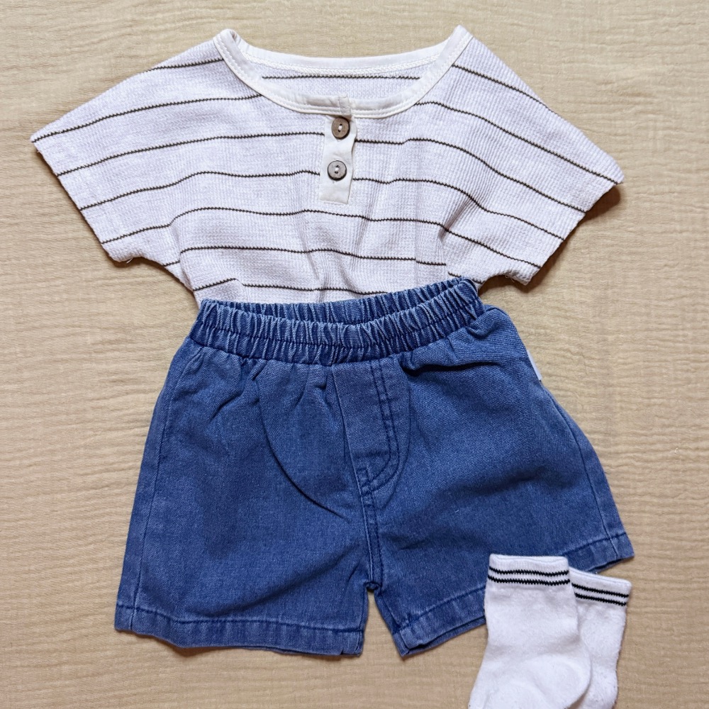 CHINY | 寬鬆牛仔短褲👖-細節圖2