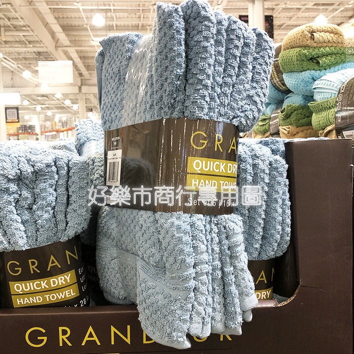 【好樂市便利購】Costco 好市多代購 GRANDEUR 快乾毛巾六入組 400GSM 尺寸:40公分 X 71公分-細節圖2
