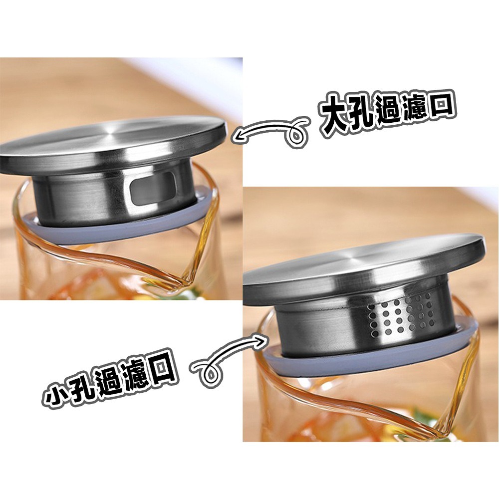 直立式玻璃冷水壺 附柄冷水壺 耐熱大容量 1200ml/1500ml 泡茶冰水壺-細節圖5