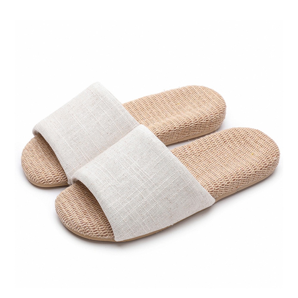 日式四季亞麻室內拖鞋 居家透氣棉麻防滑 靜音舒適拖鞋 情侶款耐磨鞋底-規格圖9