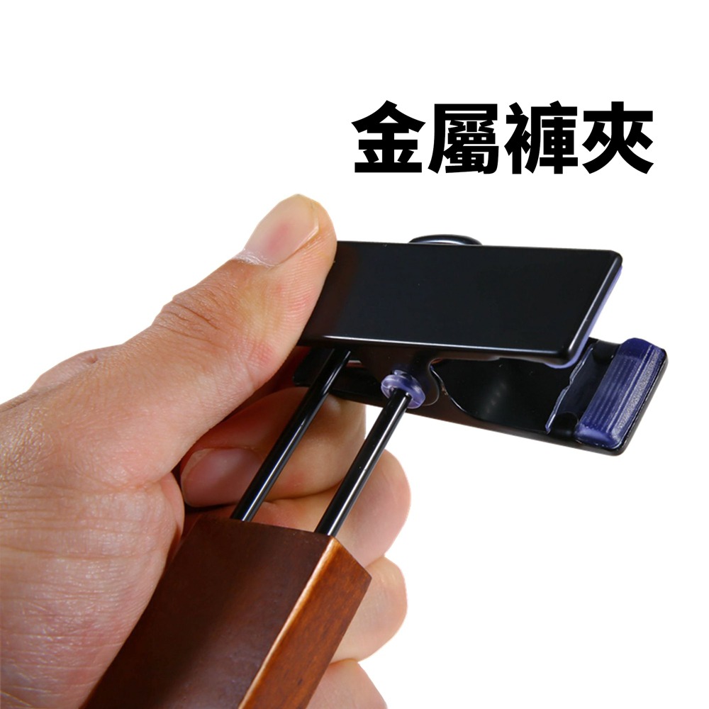 實木鍍鉻褲夾 實木褲架 收納褲架 衣褲夾 衣褲架 防滑褲架 曬衣架 掛架 防風衣架 木頭衣架 裙架裙夾 吊褲架-細節圖5
