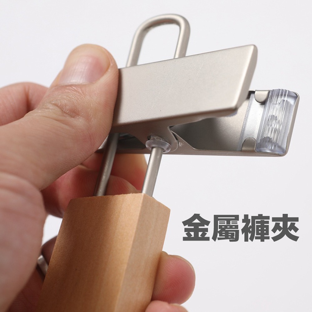 實木鍍鉻褲夾 實木褲架 收納褲架 衣褲夾 衣褲架 防滑褲架 曬衣架 掛架 防風衣架 木頭衣架 裙架裙夾 吊褲架-細節圖8