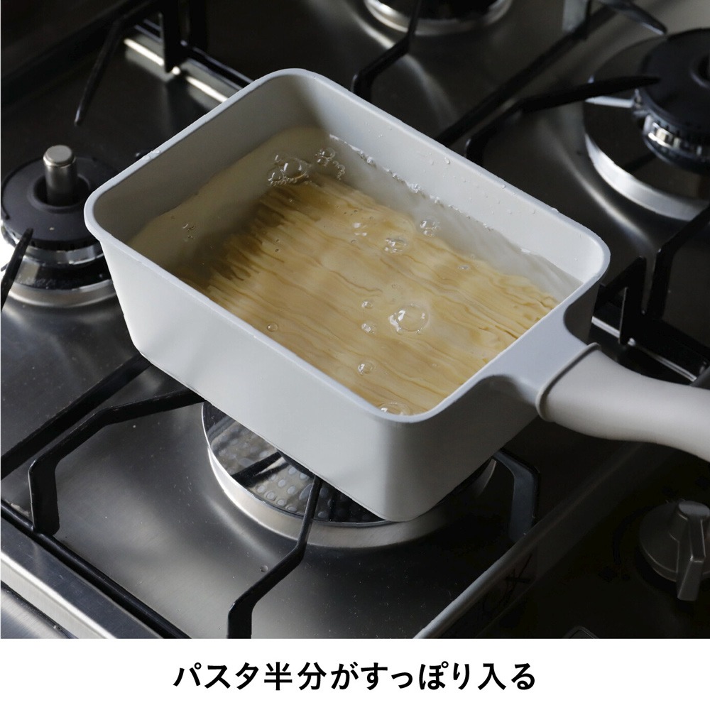 日本CBjapan深方形平底鍋 日式多功能深型方鍋 泡麵鍋 可煎煮炒炸 一人料理鍋-細節圖3