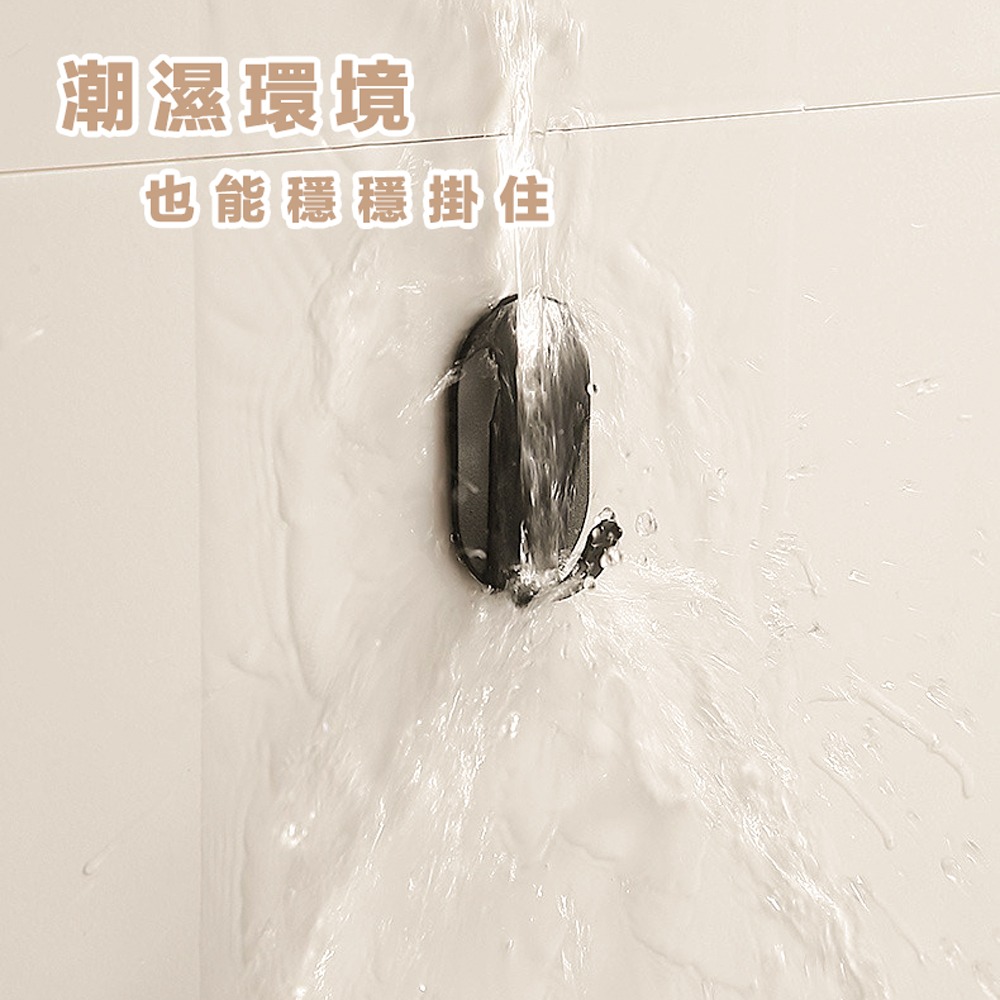 鐵製壁掛鉤 免打孔附3M貼片 壁掛設計 金屬掛勾 玄關浴室廚房衣帽架-細節圖7