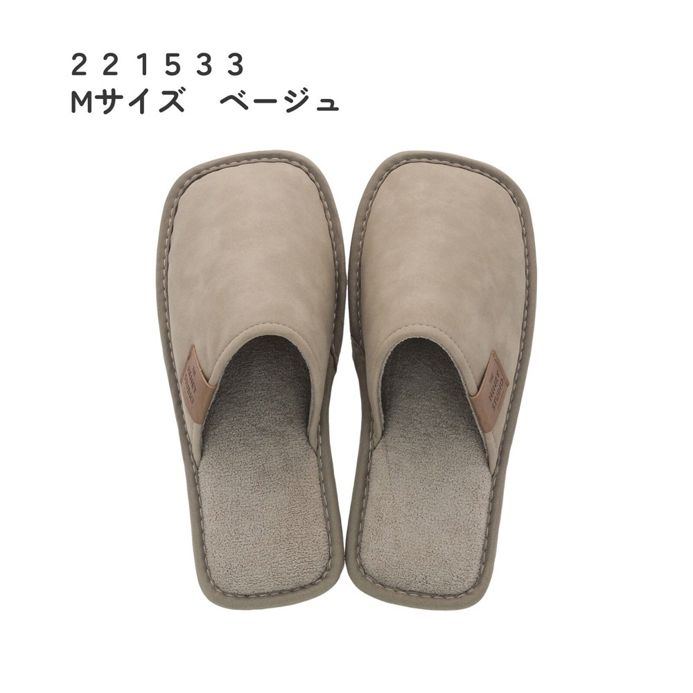 日本HenryStudio方頭麂皮拖鞋 居家方頭拖鞋 麂皮靜音 厚底舒適 室內拖鞋 室內拖-規格圖8