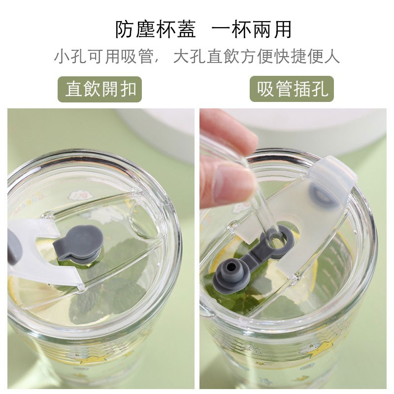 極光玻璃水杯 漸層透明飲水杯 冷飲熱飲家用牛奶杯 果汁茶杯 咖啡杯 居家辦公室下午茶杯-細節圖6