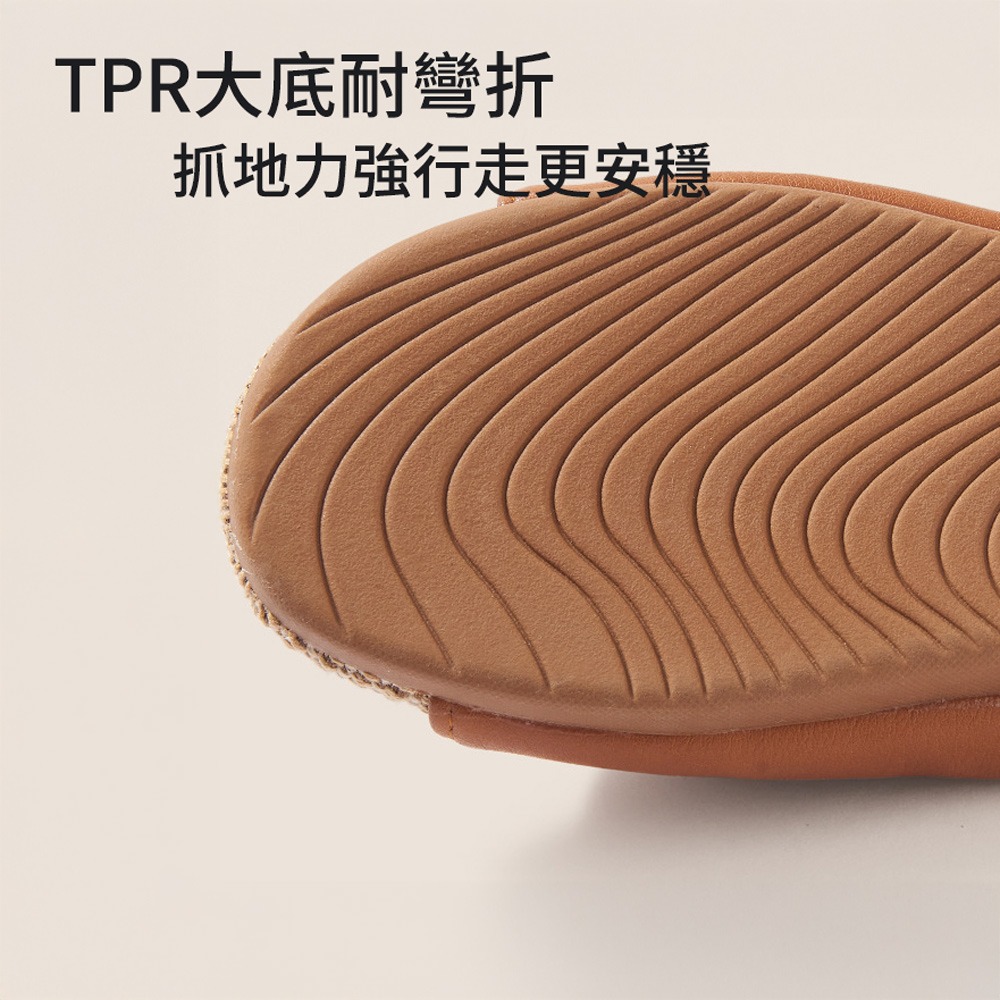 皮革亞麻室內拖鞋 四季可穿防滑透氣 舒適靜音居家拖鞋 室內居家辦公情侶款-細節圖6