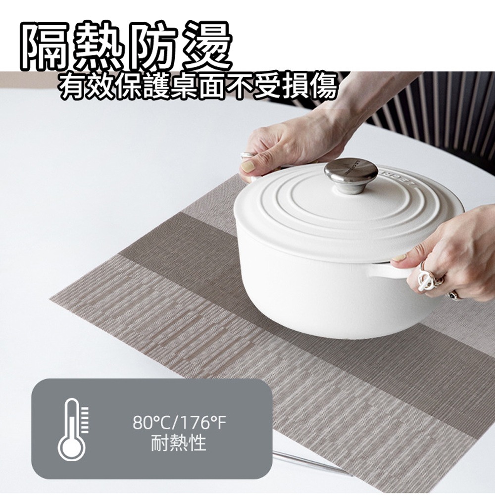 冰紋餐桌隔熱墊 45*30cm 隔熱防燙 餐墊 隔熱墊 西餐墊 防污餐墊 餐桌擺飾-細節圖4