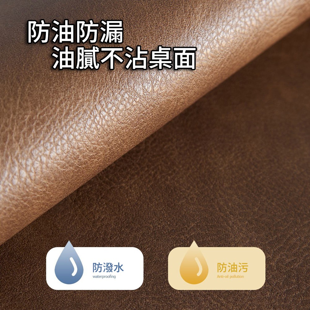 北歐風圓形皮革餐墊 防水防油汙 隔熱餐墊 餐墊 餐桌墊 防水餐墊 西餐墊-細節圖4