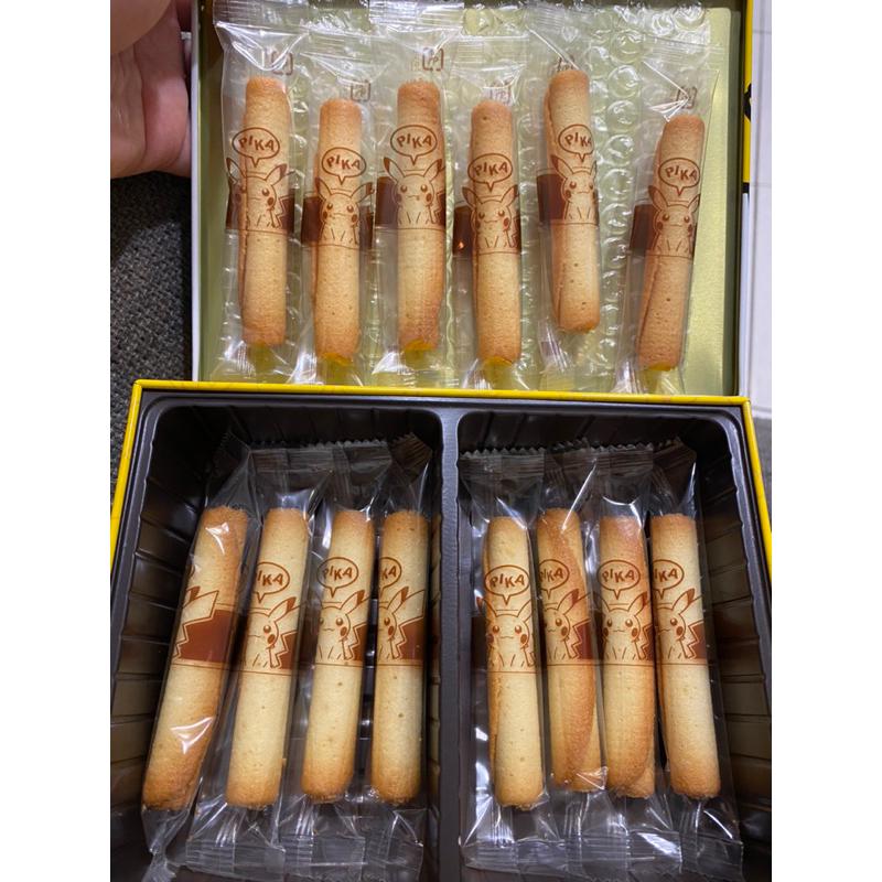 粉紅小帽★日本代購 寶可夢中心 皮卡丘 蛋捲鐵盒 16入 伴手禮 Pokemon 寶可夢-細節圖2