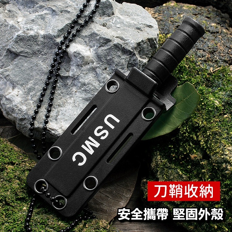 小刀 迷你刀 鑰匙刀 項鍊小直刀 掛頸小刀 鑰匙鍊小刀 USMC 項鍊小直刀 迷你刀【CP158】-細節圖6