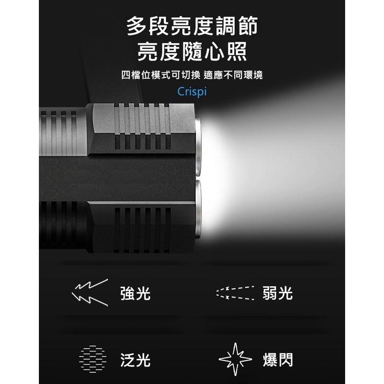 手電筒 強光手電筒 手電筒強光 充電手電筒 手電筒 led手電筒 充電手電筒強光 露營 野營 求生【RS1372】-細節圖9