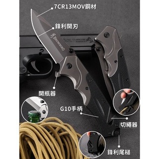 折疊刀 摺刀 摺疊刀 求生刀 戰術刀 露營刀 軍刀 開瓶器 水果刀 野外求生 生存遊戲 野營露營【CP145】-細節圖6