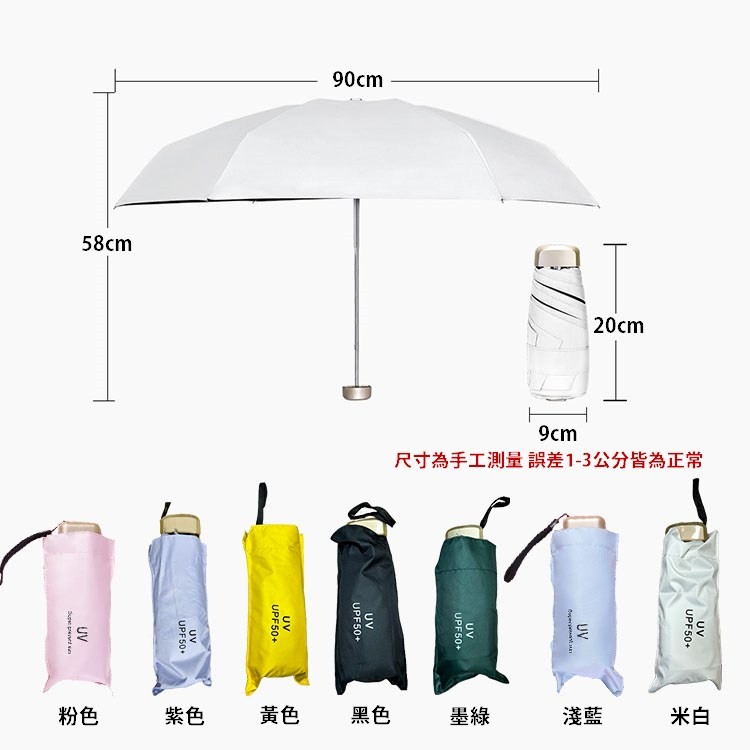 折疊傘 遮陽傘 雨傘 迷你傘 口袋傘 摺疊傘 陽傘 小雨傘 傘 折疊傘輕量 晴雨傘【RS1365】-細節圖3