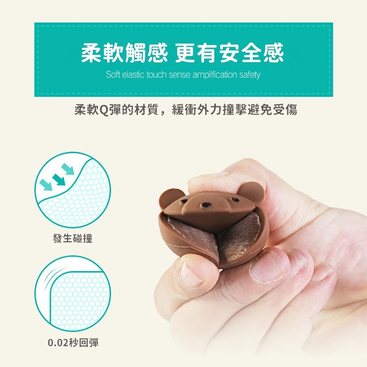 防撞貼 加厚動物造型防撞角 矽膠防撞墊 防撞角 桌角防撞 桌角保護套 球型防撞角 寶寶安全護角【RS1188】-細節圖5
