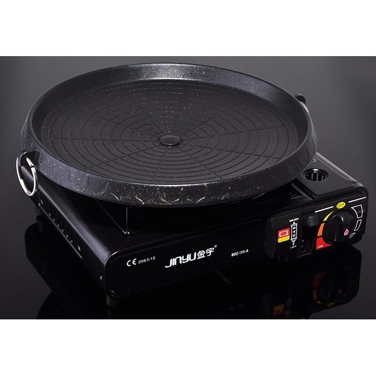 【🔥附發票24H出貨🔥】麥飯石烤盤 韓式烤盤 圓盤 烤肉盤 無煙烤盤 卡式爐 露營 戶外 烤肉【RS1133】-細節圖7