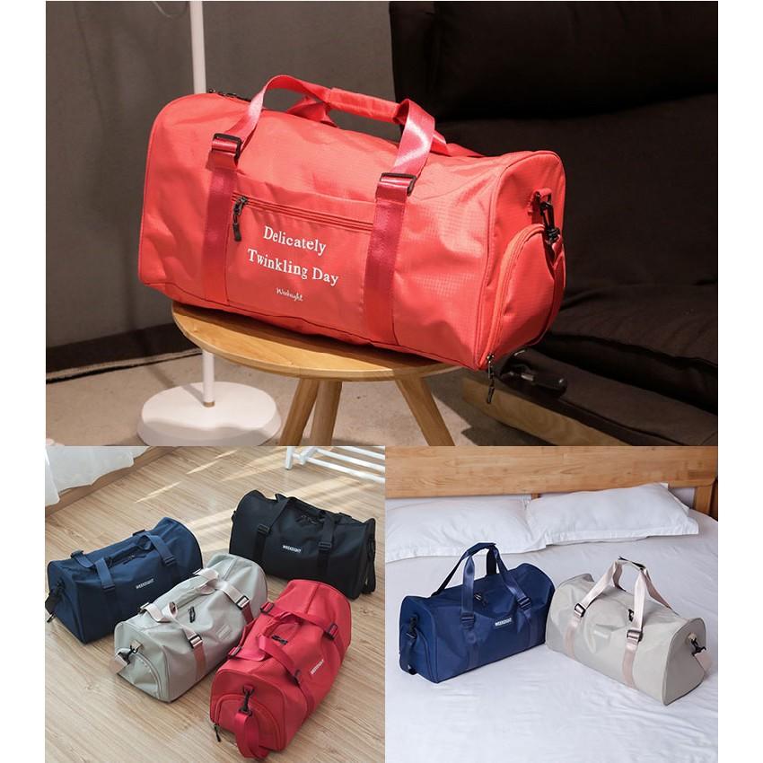 【免運+台灣24H出貨】行李袋 旅行袋 運動包 健身包 手提旅行包 登機包 乾溼分離包 【RB555】-細節圖9