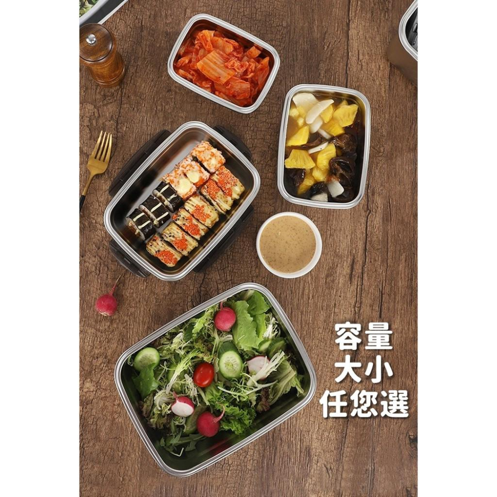 不鏽鋼便當盒 保鮮盒 304不鏽鋼保鮮盒 多尺寸 保鮮盒 便當盒 密封保鮮盒 保鮮碗 密封盒 餐盒【RS1063】-細節圖6