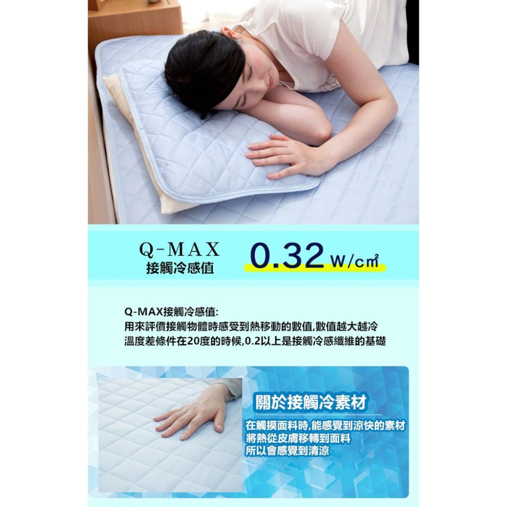 [限時下殺] 外銷日本 一觸即涼 涼感床墊 保潔墊 清涼 透氣 舒適 單人雙人 床墊【RS801】-細節圖3