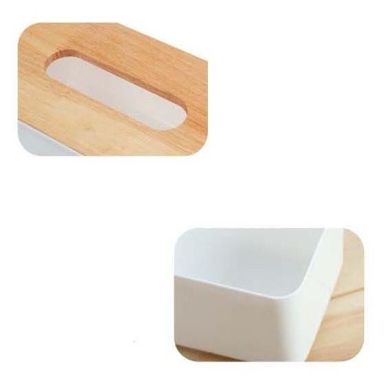 簡約 橡木蓋 面紙盒 抽取式 面紙 餐巾紙 衛生紙 盒 居家收納 置物【RS619】-細節圖3