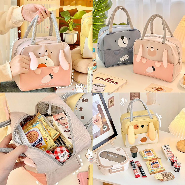 【24H出貨🔥】便當袋 餐袋 便當袋保溫 便當袋防水 便當袋兒童 保冷袋 保溫袋 環保袋 午餐袋【RB607】-細節圖8