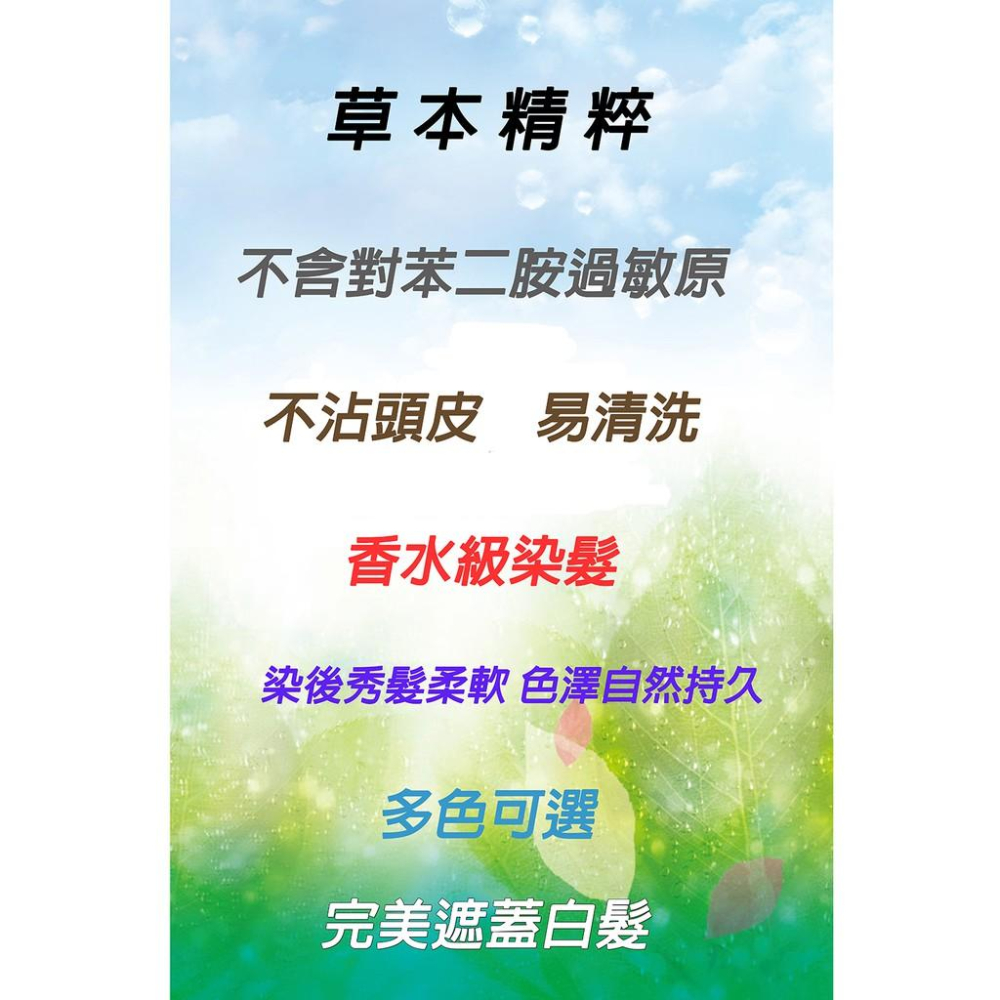 [草本精萃系列]柔菈雅草本染髮霜    完美遮蓋白髮   台灣外銷品   美容展熱銷品  附影片-細節圖2