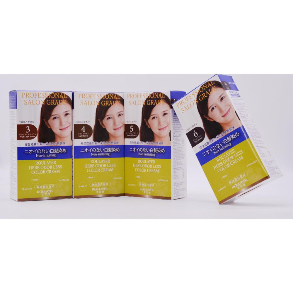 柔菈雅 無味型  沙龍級白髮專用快速染髮霜   無味 AI自動校色  白髮染-細節圖3