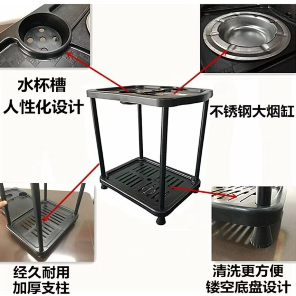 麻將茶几 麻將周邊 （老闆連莊5張有優惠）電動麻將桌專用  麻將桌 過山車使用 麻將 桌邊茶几 附贈 煙灰缸 置物架-細節圖5