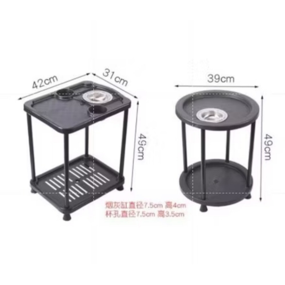 麻將茶几 麻將周邊 （老闆連莊5張有優惠）電動麻將桌專用  麻將桌 過山車使用 麻將 桌邊茶几 附贈 煙灰缸 置物架-規格圖6