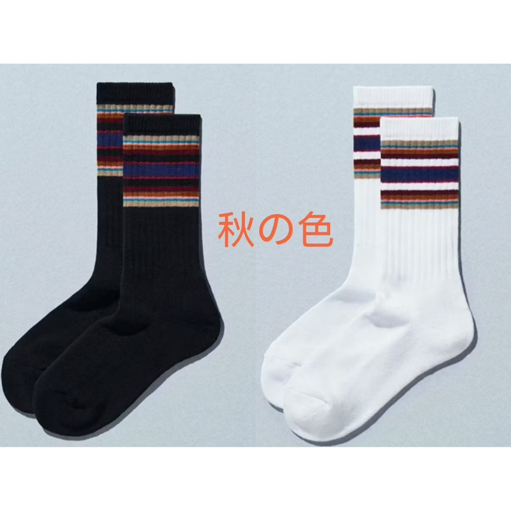 全家 Convenience Wear  襪子 木村同款 條紋襪 萬博  新配色 富士搖滾音樂季 白綠藍 中筒襪 情侶襪-規格圖8