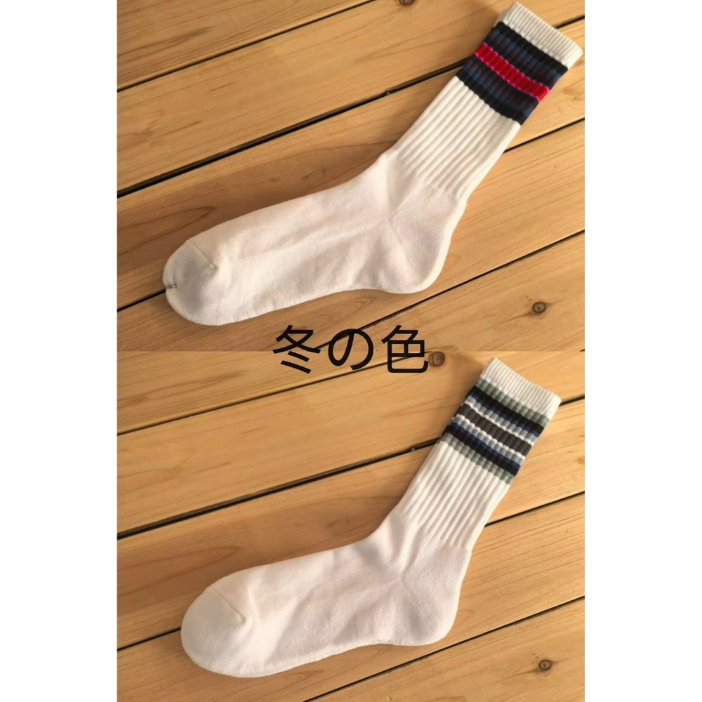 全家 Convenience Wear  襪子 木村同款 條紋襪 萬博  新配色 富士搖滾音樂季 白綠藍 中筒襪 情侶襪-規格圖8