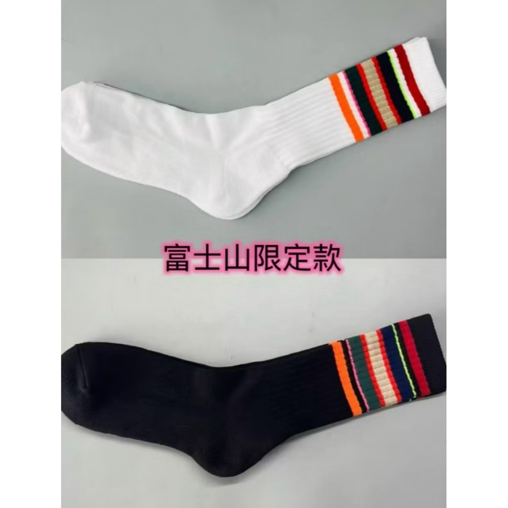 全家 Convenience Wear  襪子 木村同款 條紋襪 萬博  新配色 富士搖滾音樂季 白綠藍 中筒襪 情侶襪-規格圖8