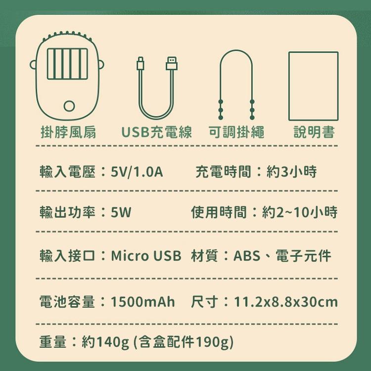 【台灣現貨24h出貨】掛脖風扇 隨身電風扇 迷你 隨身電扇 隨身風扇 小電扇 電風扇 小風扇 電扇 風扇【RS1494】-細節圖9