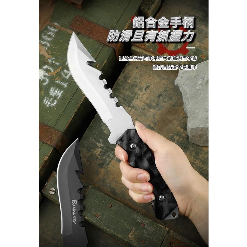【台灣現貨24h出貨】戰術刀 野外求生刀 叢林刀 軍刀 狗腿刀 野外求生 獵刀 直刀 日用刀具 露營 登山【CP182】-細節圖4