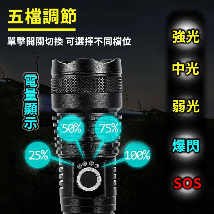 【台灣現貨24h出貨】手電筒 地震 防災 救災 手電筒強光 充電手電筒 爆亮手電筒 led usb 充電【CP150】-細節圖4
