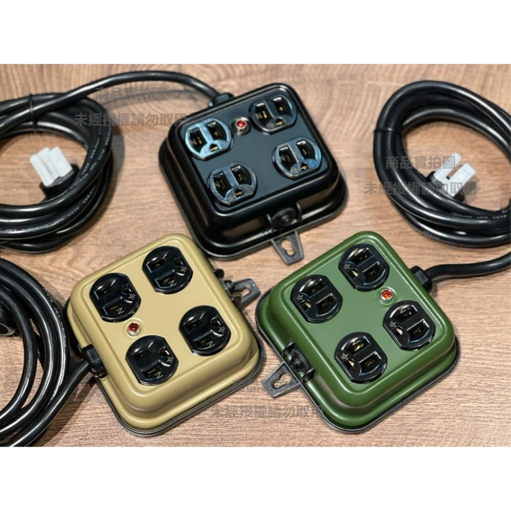 【台灣現貨24h出貨］動力延長線 露營延長線 動力線 ADAM 戶外延長線 金屬4座延長線 居家 露營登山【CP154】-細節圖8