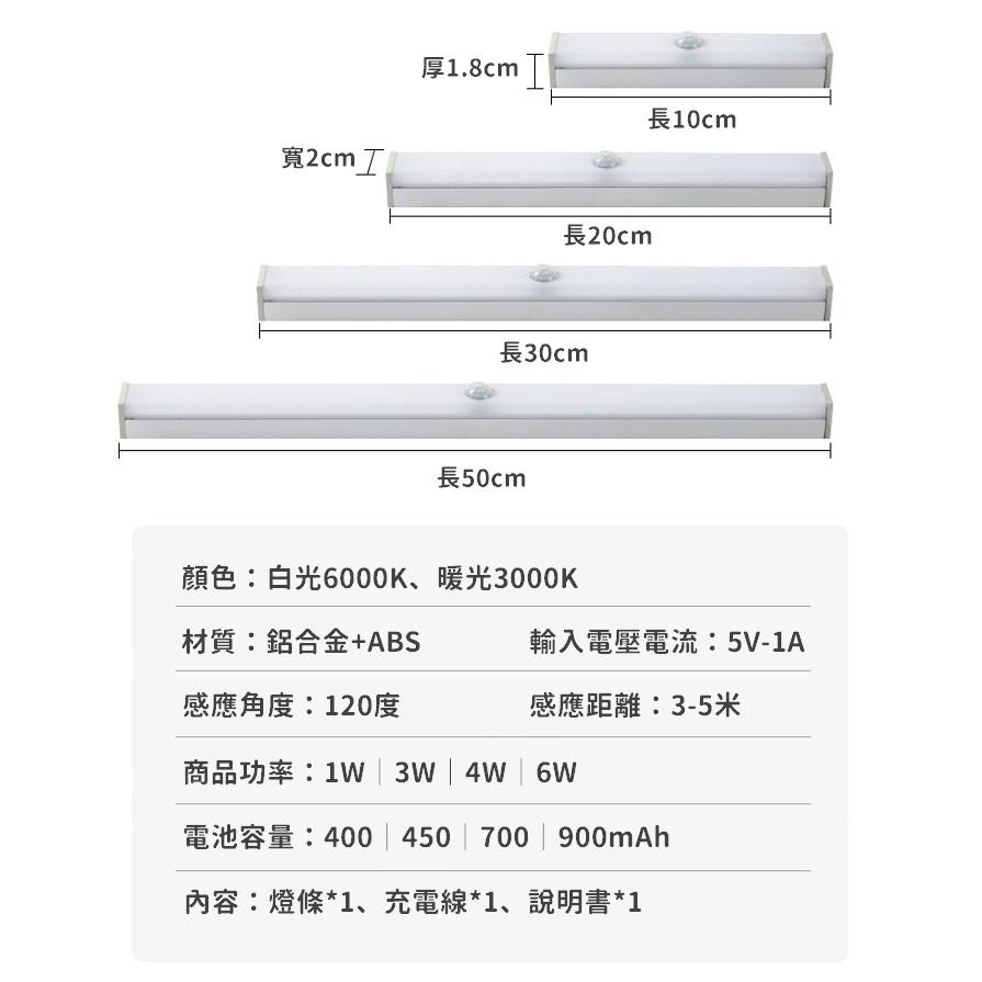 【台灣免運出貨】感應式LED燈條 LED充電感應燈 LED燈 感應燈 櫥櫃燈 人體感應燈 小夜燈 露營燈【RS1315】-細節圖3