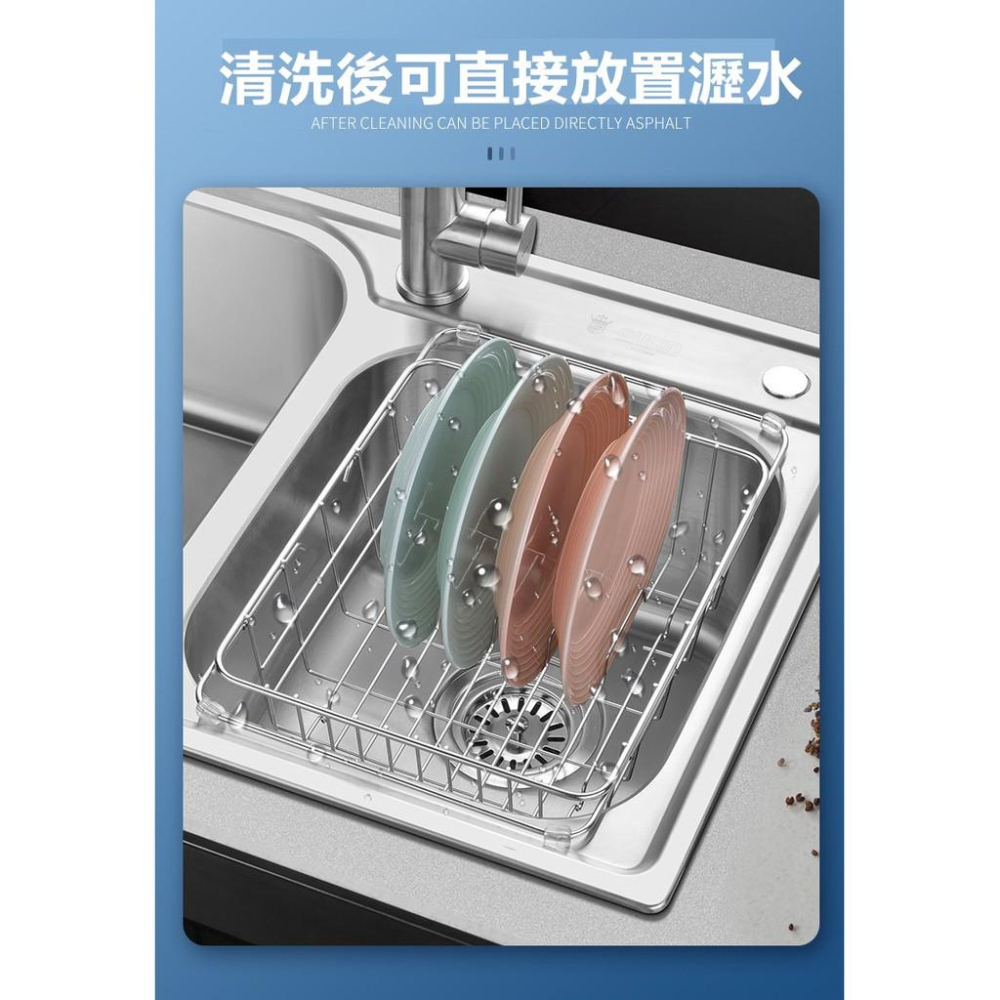 【現貨在台24H出貨】瀝水架 水槽瀝水架 304不鏽鋼伸縮瀝水籃 碗盤瀝水架 碗盤架 瀝水架【RS1190】-細節圖8