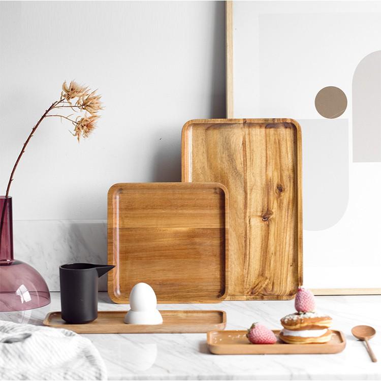 【台灣現貨24h出貨】木盤 木托盤 相思木盤 無印風木盤 方形木盤 長方形木盤 原木盤 托盤 點心盤【RS1234】-細節圖3