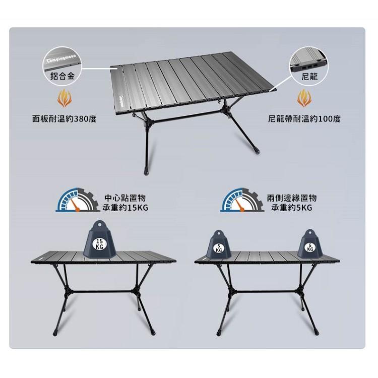 【台灣現貨快速出貨】太空桌 柯曼 T-520 鋁合金 露營桌 折疊桌 野餐桌 蛋捲桌 露營 摺疊 公司貨【CP048】-細節圖6