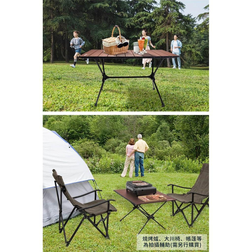 【台灣現貨快速出貨】太空桌 柯曼 T-520 鋁合金 露營桌 折疊桌 野餐桌 蛋捲桌 露營 摺疊 公司貨【CP048】-細節圖8